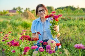 Fleur talking about growing flowers for cutting