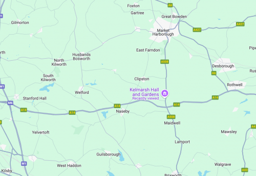Kelmarsh House map